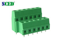 Διπλό επίπεδο PCB Τερματικό μπλοκ Πράσινο 5.08mm 300V 10A πλαστικό PA66