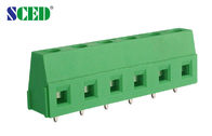πράσινος ευρο- τύπος ορείχαλκου τελικών φραγμών PCB βιδών 5.08mm 300V 10A που αυξάνει τη σειρά