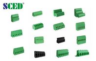 Διπλό επιπέδων πράσινο 5.08mm 10A PCB πλαστικό τελικών φραγμών νικέλινο