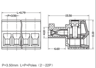 2-22 θηλυκός Pluggable συνδετήρας 3.5mm τελικών φραγμών Πολωνών βίδα πισσών 300V τετρ.μέτρο