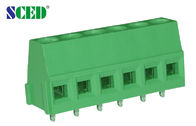 Πράσινος βιομηχανικός ευρο- τύπος 3.81mm πίσσα 2 τελικών φραγμών PCB καρφίτσα - καρφίτσα 28