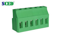 Κάθετος κολπίσκος 5.08mm καλωδίων 10A Stackable τύπος τελικών φραγμών PCB πράσινος