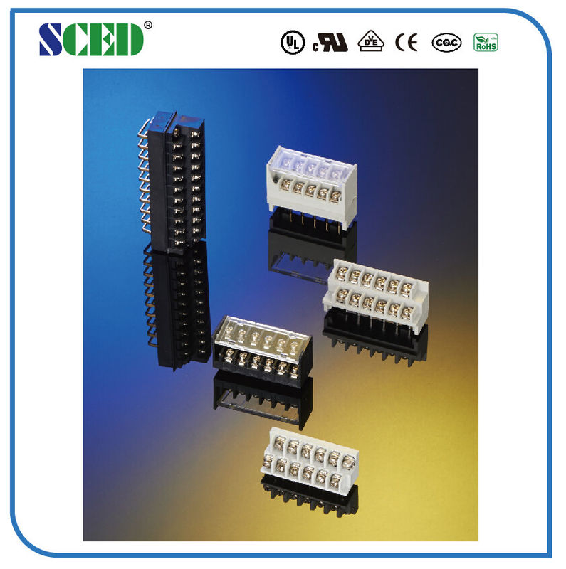 Τελικός φραγμός εμποδίων PBT 6.35mm ορείχαλκος πισσών 300V 15A UL94 V0