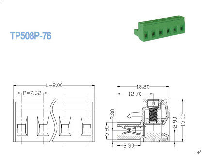 Ενιαία πίσσα 7.62mm θηλυκών συνδετήρων ορείχαλκου τελικών φραγμών επιπέδων Pluggable
