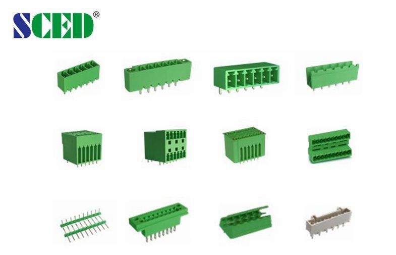 Pluggable πίσσα 3.81mm τελικών φραγμών 300V 8A αρσενική κατακόρυφος υποδοχών