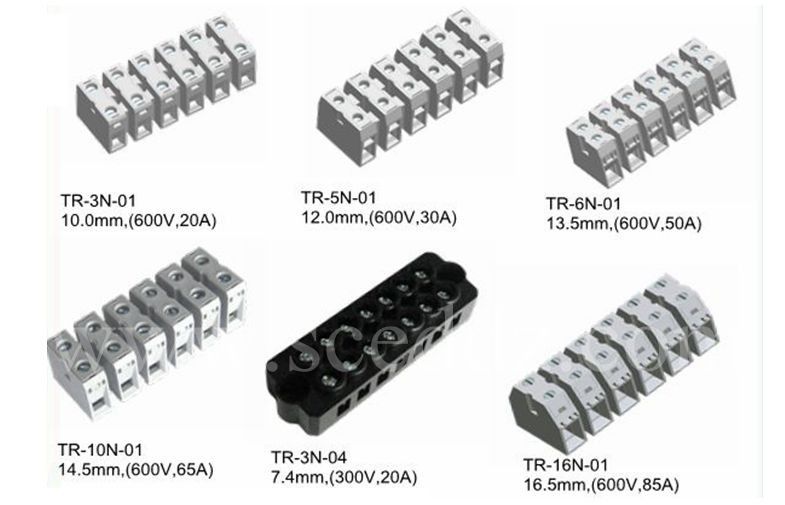 Πίσσα 14.5mm τελικός φραγμός 2-16 Πολωνοί 600V 65A PA66 συνδετήρων