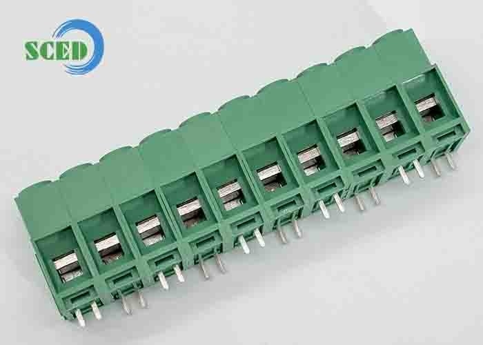 10.16mm 57A Τερματικό μπλοκ PCB πράσινο μπρούντζι PA66 νικελωμένο