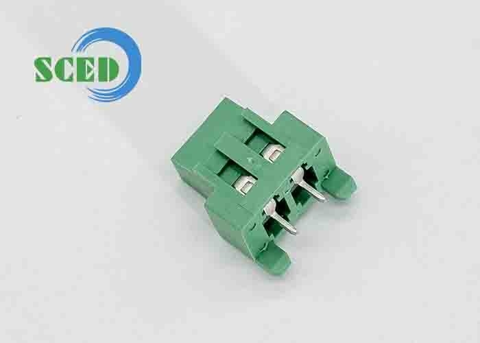 300V 10A M3 Στροφή 12-26 AWG Συνδέτης Τερματικού Μπλοκ PA66 Μόνωση Πράσινο 5,08mm διαφορά