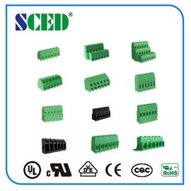 Ορείχαλκος 5.08mm χωρίζοντας κατά διαστήματα AWG 14 - 30 συνδετήρων τελικών φραγμών βιδών PA66 300V 10A μ3