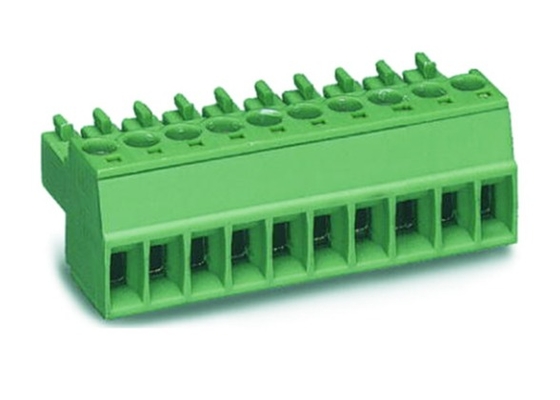 Θηλυκός Pluggable συνδετήρας 3.5mm πίσσα 300V 8A 2-22 Πολωνοί PA66 τελικών φραγμών