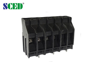 Βιδών 10-22 τελικός φραγμός 6.35mm πίσσα 30A UL94-V0 30A PCB AWG μαύρος