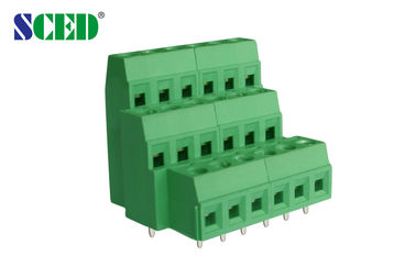 300V 10A τα PCB 2P-24P βιδώνουν τον τελικό φραγμό, πράσινη πίσσα 5.08mm