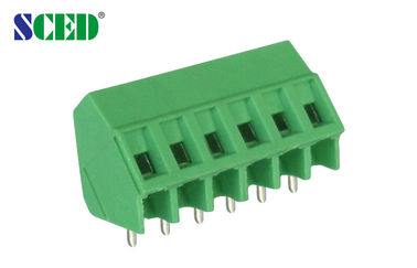 Ενιαία πίσσα 5.08mm AWG 12-26 τελικών φραγμών 300V 10A 2P-24P βιδών PCB γεφυρών