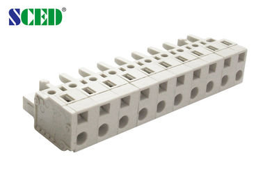 Βούλωμα 7.5mm θηλυκός Pluggable τελικός φραγμός Screwless για τη ηλεκτρική δύναμη 300V 15A