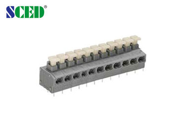 τα PCB πισσών 5.00mm αναπηδούν τους τελικούς φραγμούς, 300V 10A 2P - 24P φραγμός τερματικών Screwless