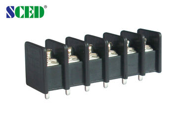 Μαύροι τελικοί φραγμοί 7.62mm PCB τύπων εμποδίων πίσσα, 300V 2P - 22P με UL, CE