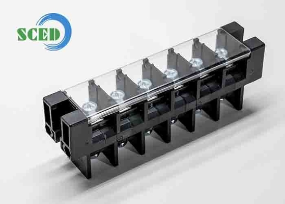 101Α 21.0mm PBT διάτρηση 600V τροφοδοσία μέσω τερματικού μπλοκ με πλαστικό κάλυμμα