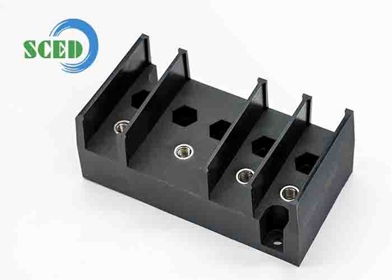 Μαύρο M6 Nut PBT Τερματικό μπλοκ 20mm Πίτσα 25 lbf·in