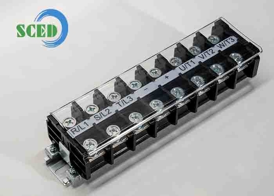 600V 101A Μαύρο 2-20AWG PCB Τερματικό μπλοκ υψηλού ρεύματος για τοποθεσία διακομιστή