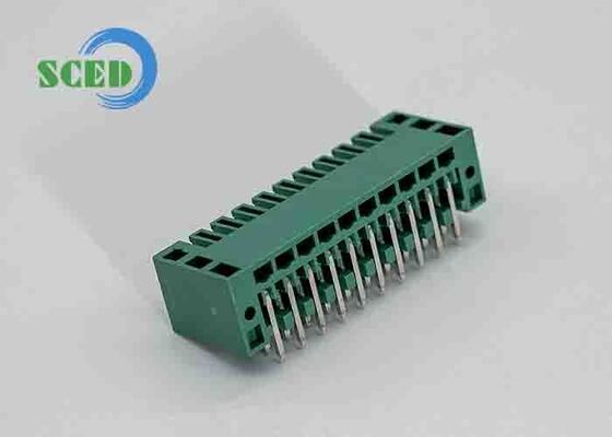 45 μοίρες Wire Inlet Pluggable Terminal Block με διάμετρο τρύπας PCB 1,4 mm και φώσφορο χάλκινο τερματικό για ασφαλείς ηλεκτρικές συνδέσεις