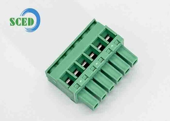 12-24 AWG Pluggable Terminal Block με ονομαστική τάση υπερβολικής τάσης και υψηλή αντοχή μονόληψης για συνδεσιμότητα PCB