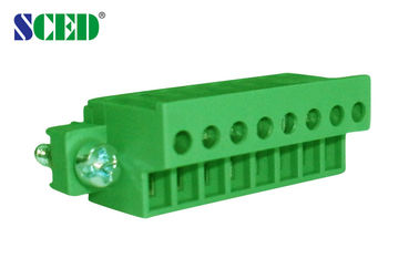 Βυσματωτή πίσσα τελικών φραγμών 3.81mm 300V 8A 2P - 22P συνδέει τις θηλυκές υποδοχές