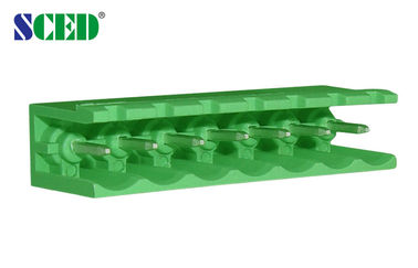 Βυσματωτή πίσσα 5.08mm τελικών φραγμών 300V 18A 2-22P αρσενικές υποδοχές επιγραφών