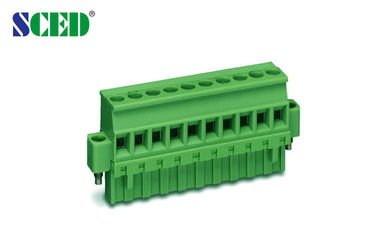 Βυσματωτή πίσσα τελικών φραγμών 5.08mm 300V 18A 2P - 22P Pluggable θηλυκό βουλωμάτων τελικών φραγμών