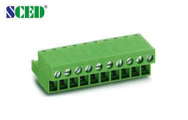 Βυσματωτή πίσσα τελικών φραγμών 5.08mm 300V 18A 2P - 24P θηλυκό βουλωμάτων