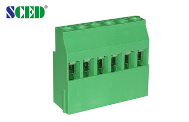 Πίσσα 5.08mm 300V 10A 2P - 24P ευρο- τύπος τελικών φραγμών PCB που αυξάνει τη σειρά για τους εξοπλισμούς δύναμης