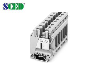 Τελικό πλάτος 15.2mm 600V 150A AWG 18 - 1/0 τελικοί φραγμοί ραγών DIN