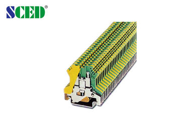 Τελικό πλάτος 6.2mm AWG επίγειων τελικών φραγμών 30 - 12 τελικοί φραγμοί ραγών DIN