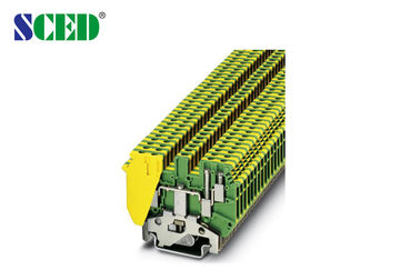 2.5mm2 πλάτος 5.2mm κίτρινο και πράσινο AWG σειράς ραγών χρώματος DIN εφαρμογή 30 - 12 ανελκυστήρων