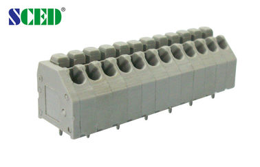 το τερματικό PCB Screwless AWG 16-22 τελικών φραγμών 5AMP ώθησης ανοίξεων 3.50mm συνδέει