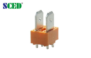 30A PCB ορείχαλκου τελικό PA66 πορτοκάλι ηλεκτρικών τμημάτων PCB τελικό