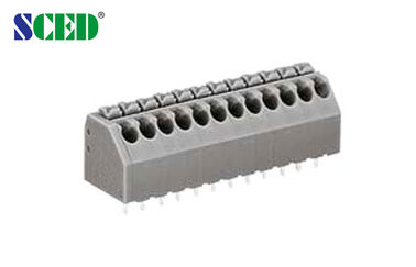 Τελικός φραγμός 5 ανοίξεων PCB AMP 16-22 AWG, τελικός συνδετήρας 3.50m/3.81mm PCB Screwless